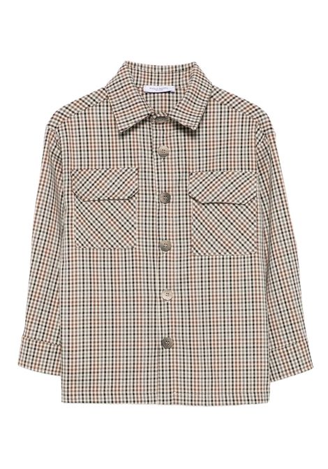 Camicia a quadri PAOLO PECORA KIDS | PP4148CAMMELLO